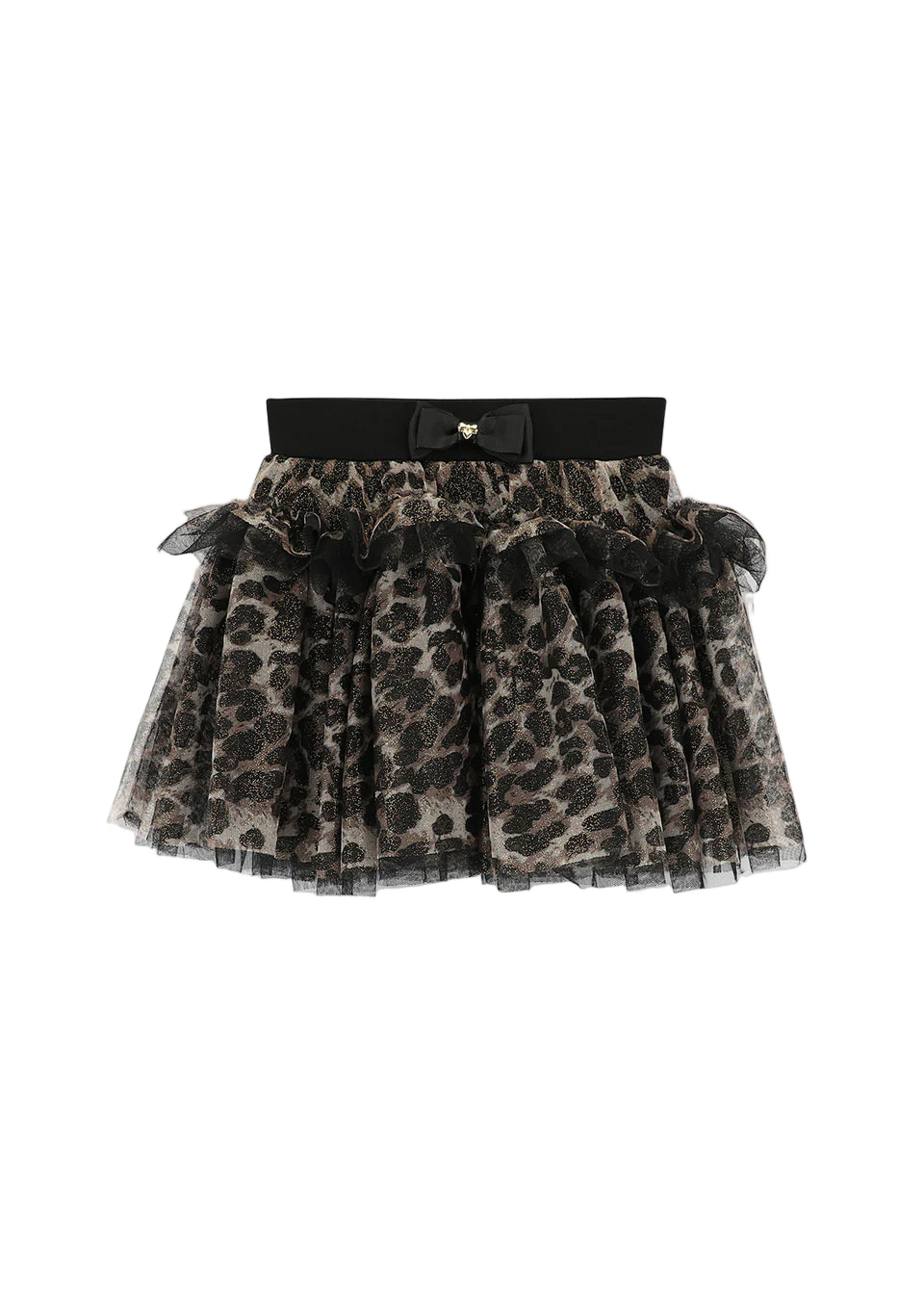 Leopard Skirt Black