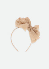 Angel’s face Gladys Sparkle Tulle Headband Gold