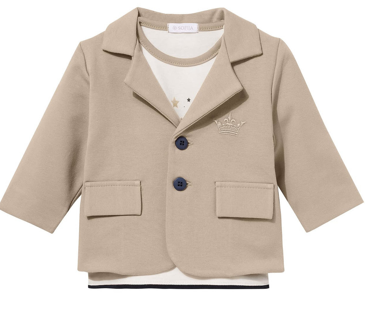Sofija 3-delige set jongens Salih Beige