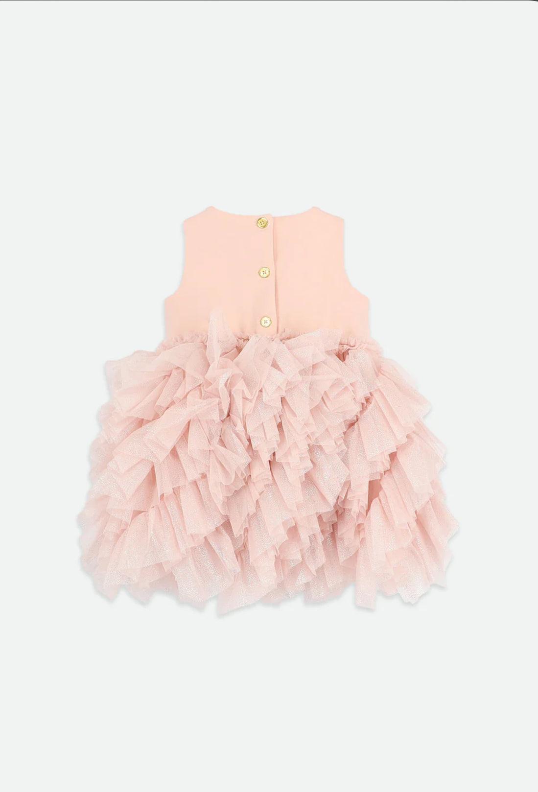 Angel’s face Cascade Waterfall Sparkle Tulle Baby Dress Sweet Blush