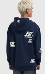 BALLIN JUNIOR MULTI-MONOGRAM HOODY