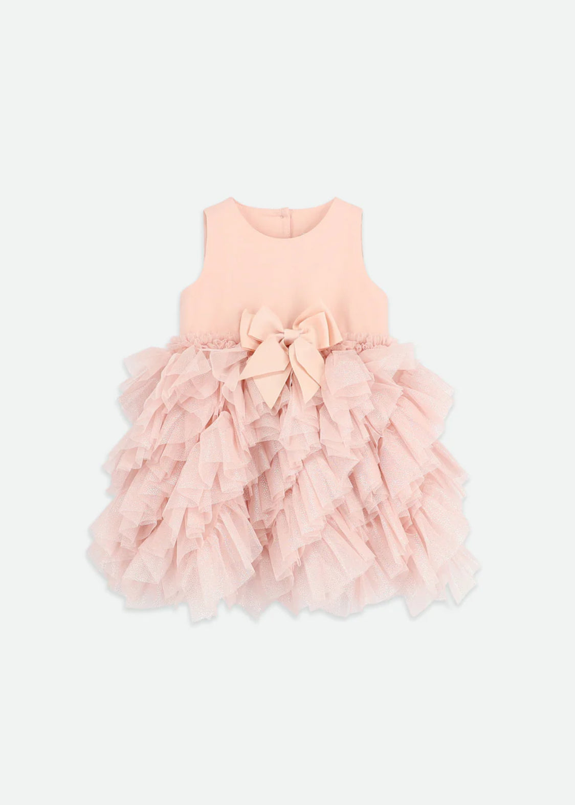 Angel’s face Cascade Waterfall Sparkle Tulle Baby Dress Sweet Blush