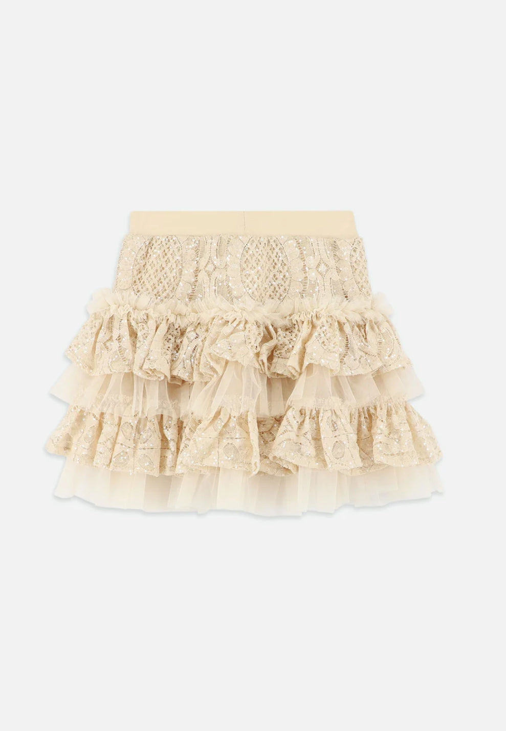 Angel’s face Olivia Tiered Sequin Lace Skirt