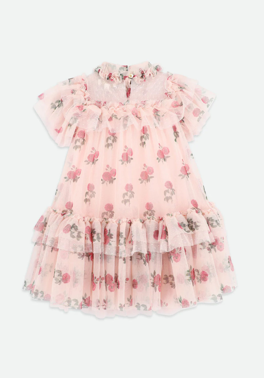 Angel’s face Georgette Flower Tulle Dress Pale Pink