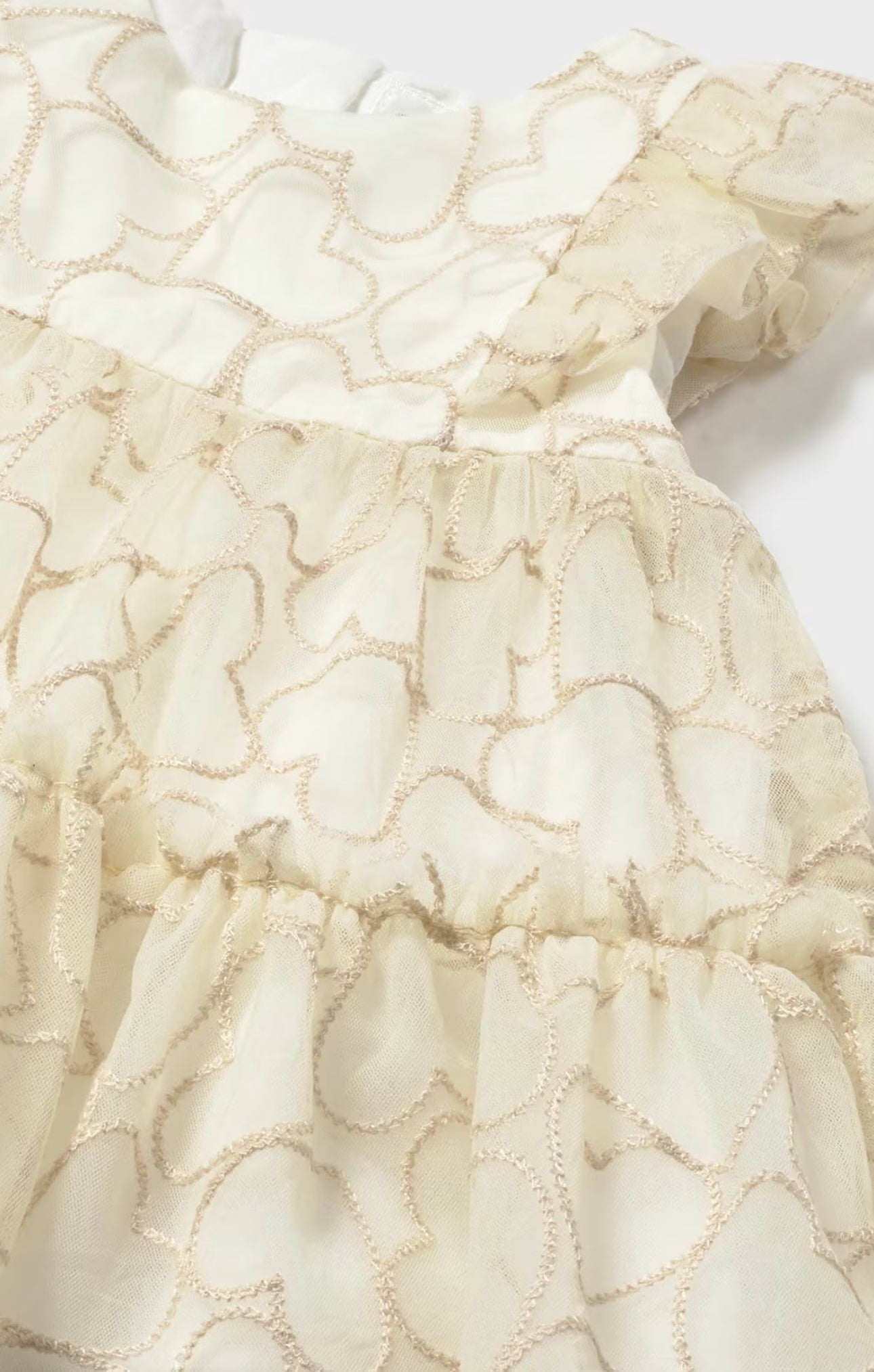 Mayoral newborn ceremony tulle jurk