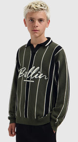 BALLIN JUNIOR SCRIPT LOGO CREWNECK KNIT
