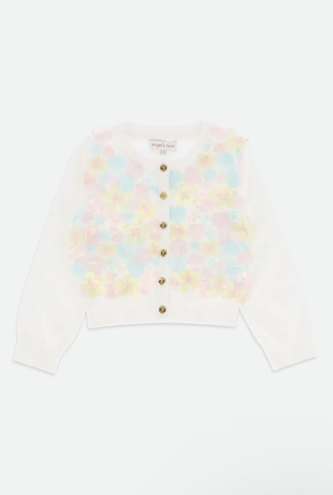 Angel’s face Chris Multi Flower Knitted Cardigan Multi