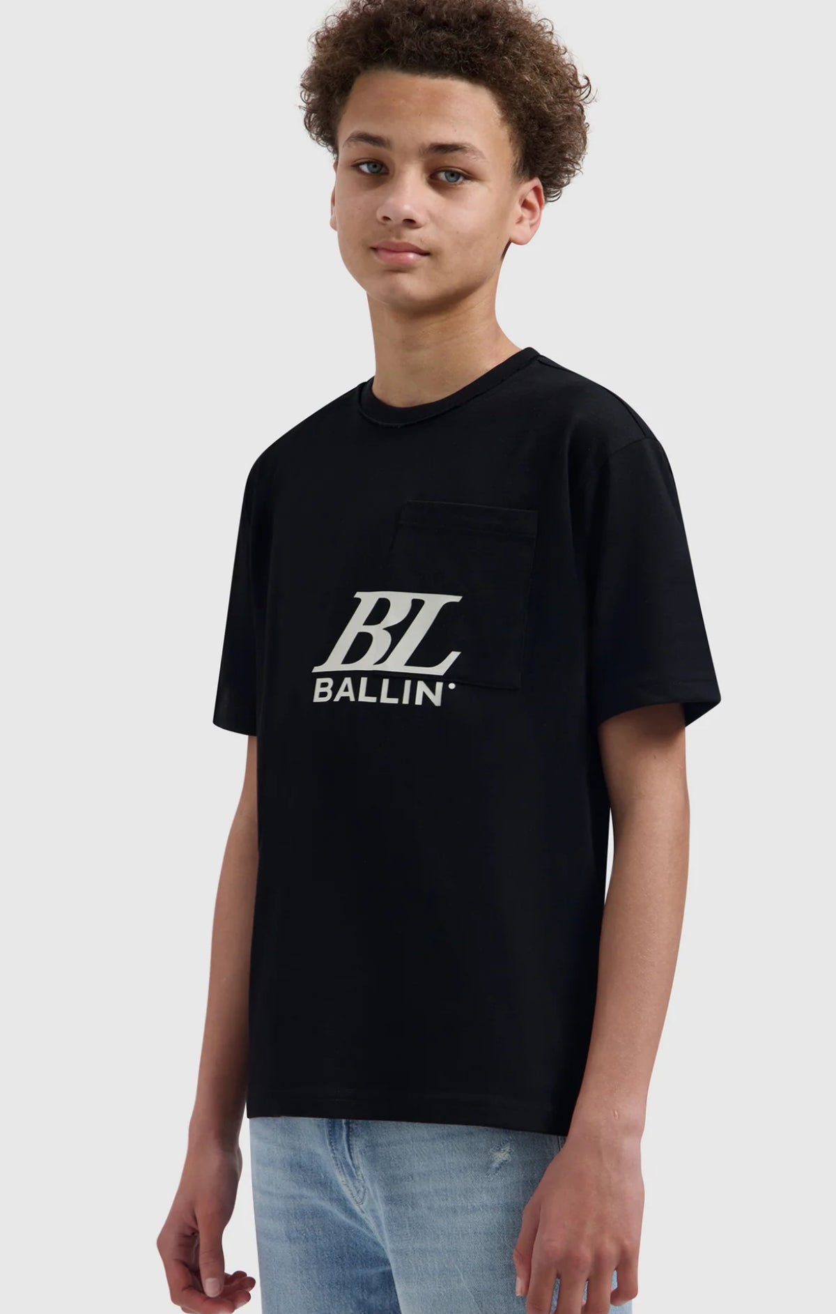 BALLIN JUNIOR MONOGRAM POCKET T-SHIRT