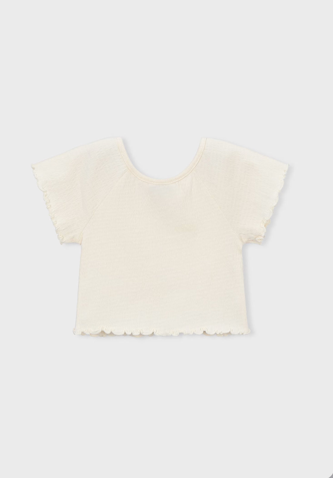 Mayoral shirt met ruffles