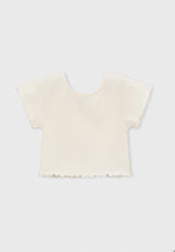 Mayoral shirt met ruffles