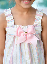 Angel’s face Waverly Jacquard Stripe Sun Top Snowdrop Stripe