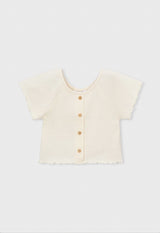 Mayoral shirt met ruffles