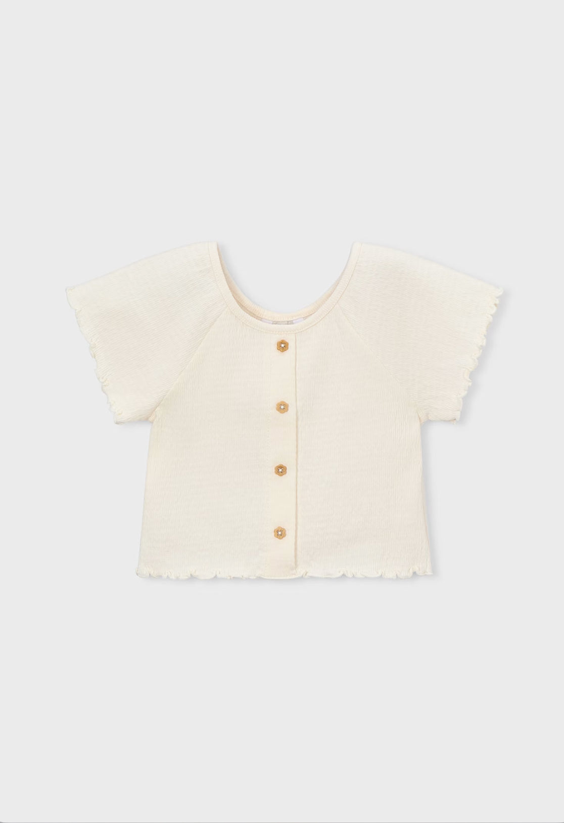 Mayoral shirt met ruffles