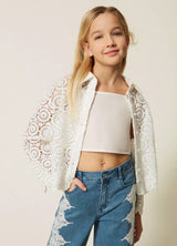 Twinset blouse met ondertop