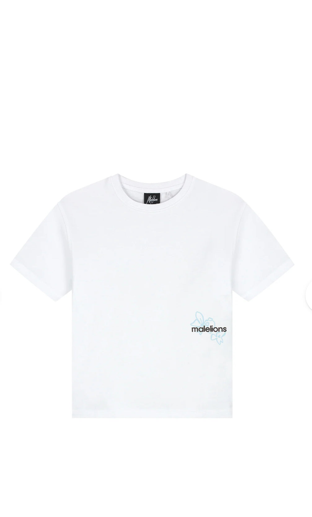 Malelions Junior Relaxed Botanical T-Shirt | White