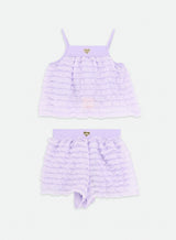 Angel’s face Shauna Frilly Top And Short Set Lavender