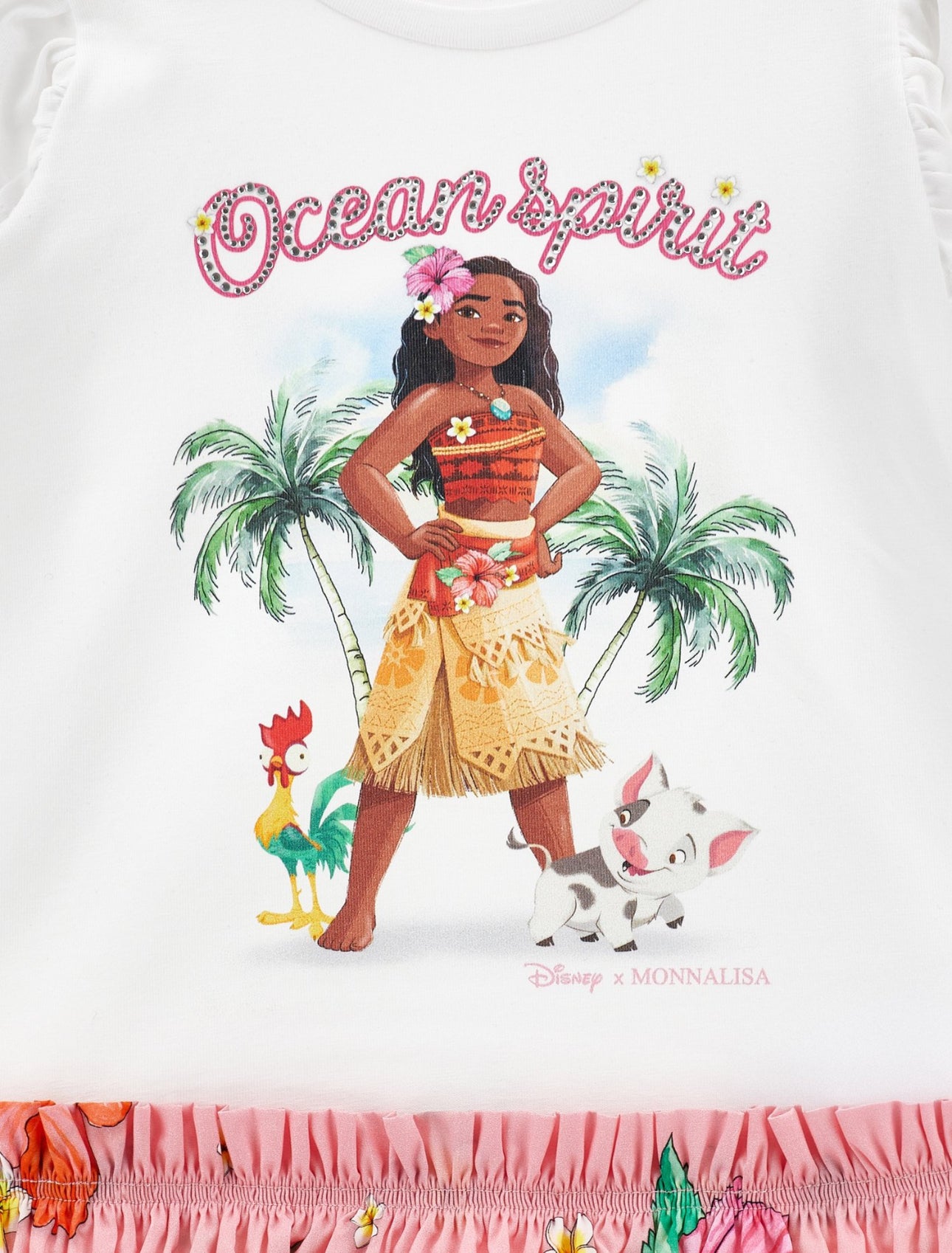 Monnalisa x moana jersey jurk