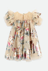 Angel’s face Marlowe Foil Floral Print Dress