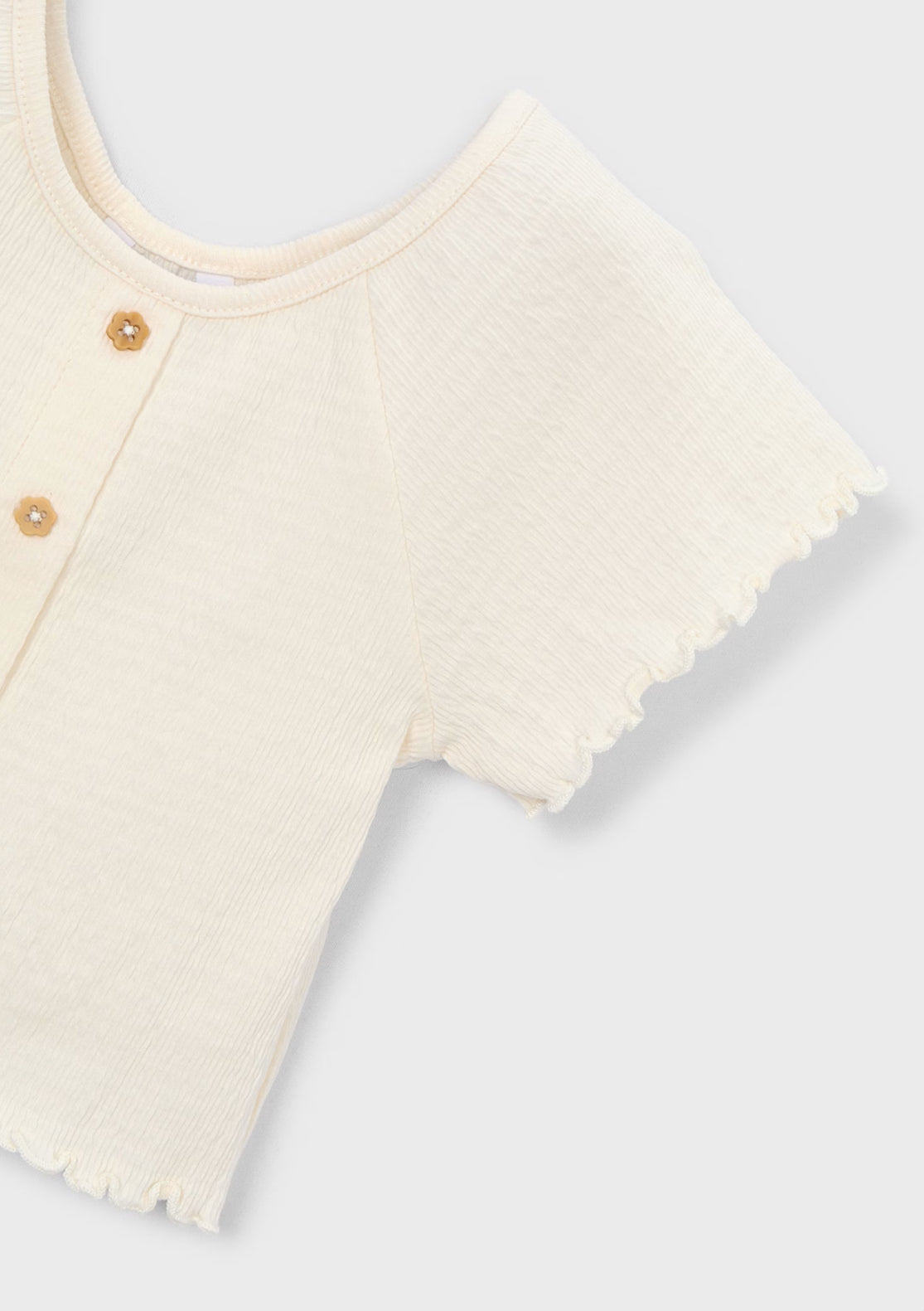 Mayoral shirt met ruffles