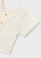 Mayoral shirt met ruffles