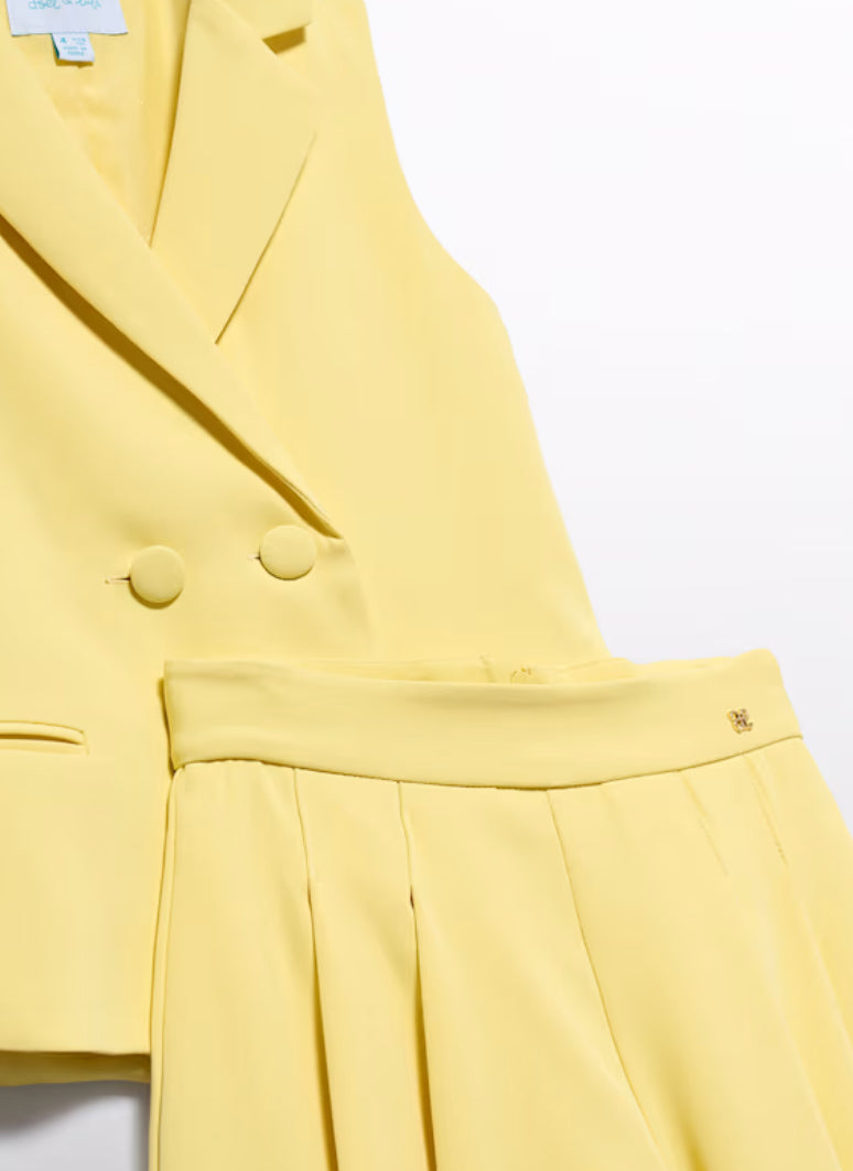 Abel & lula gilet en short set