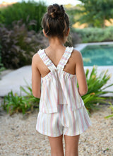 Angel’s face Waverly Jacquard Stripe Sun Top Snowdrop Stripe