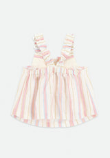 Angel’s face Waverly Jacquard Stripe Sun Top Snowdrop Stripe