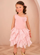 Angel’s face Cubist One Shoulder Top Sweet Blush