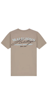 Malelions Junior Heritage T-Shirt Dark Taupe