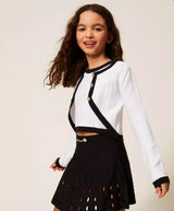 Twinset openwork knit skirt