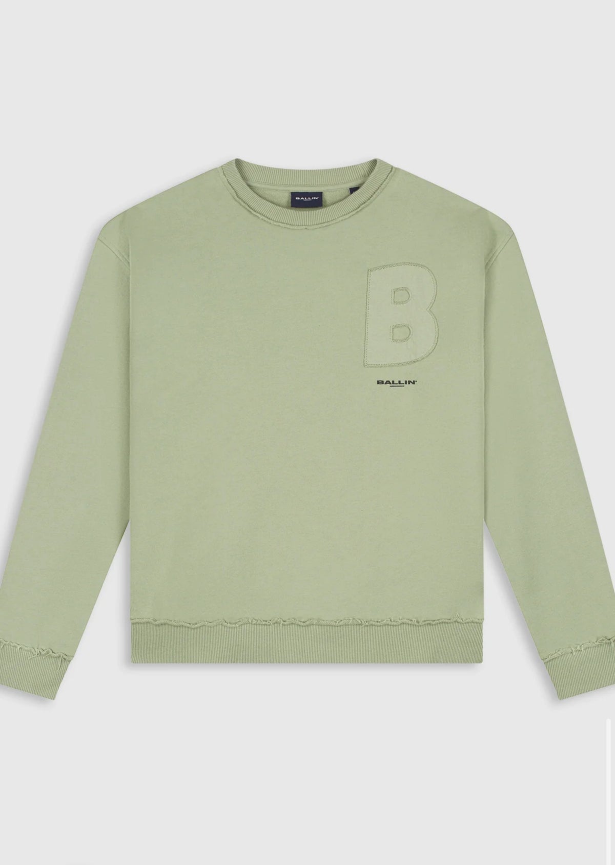 BALLIN JUNIOR RAW LOGO CREWNECK