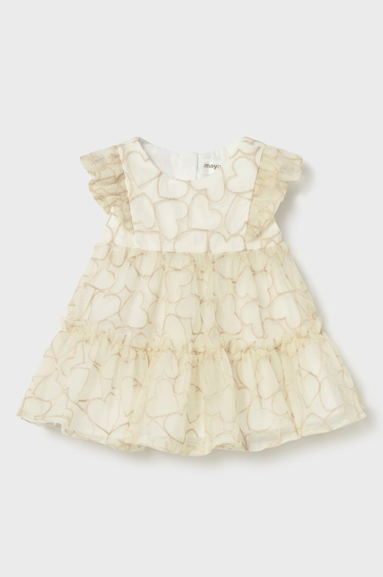 Mayoral newborn ceremony tulle jurk