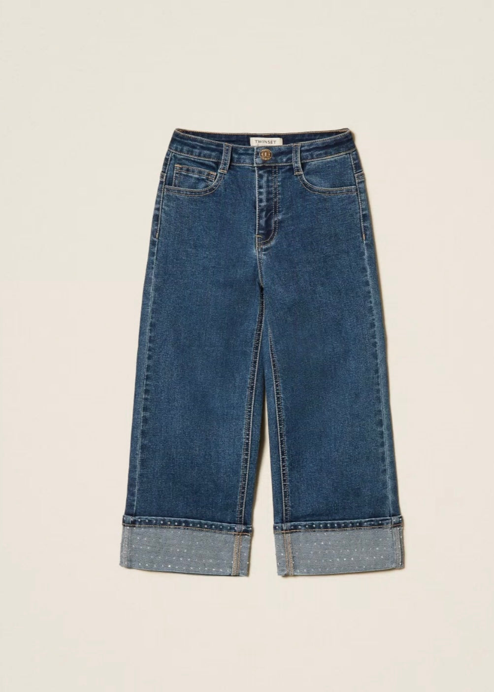Twinset denim broek met studs