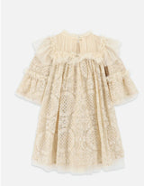 Angel’s face Kristi L/S Sequin Lace Dress Biscuit
