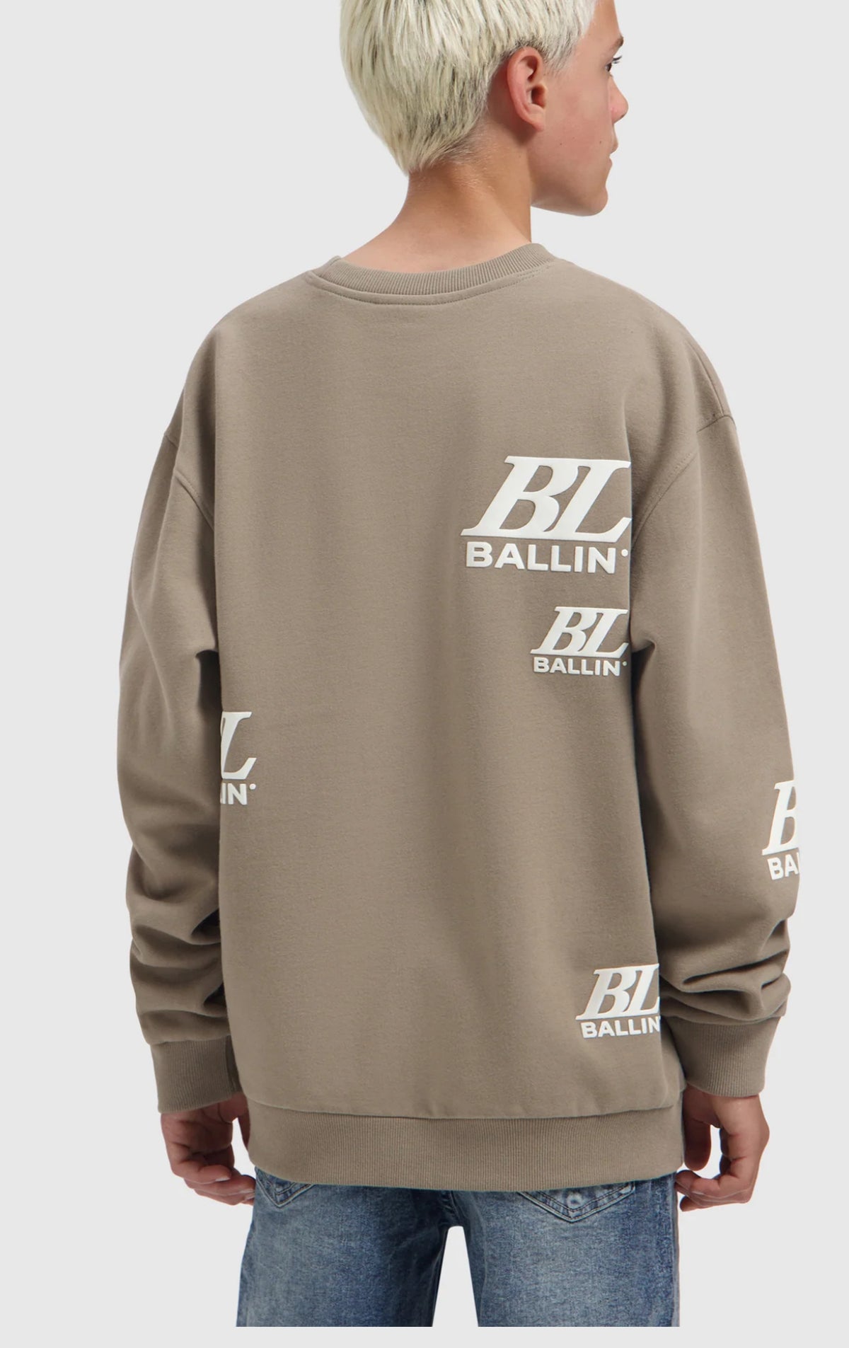 BALLIN JUNIOR MULTI-MONOGRAM CREWNECK
