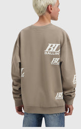 BALLIN JUNIOR MULTI-MONOGRAM CREWNECK