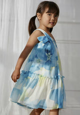 Abel & Lula Printed chiffon dress