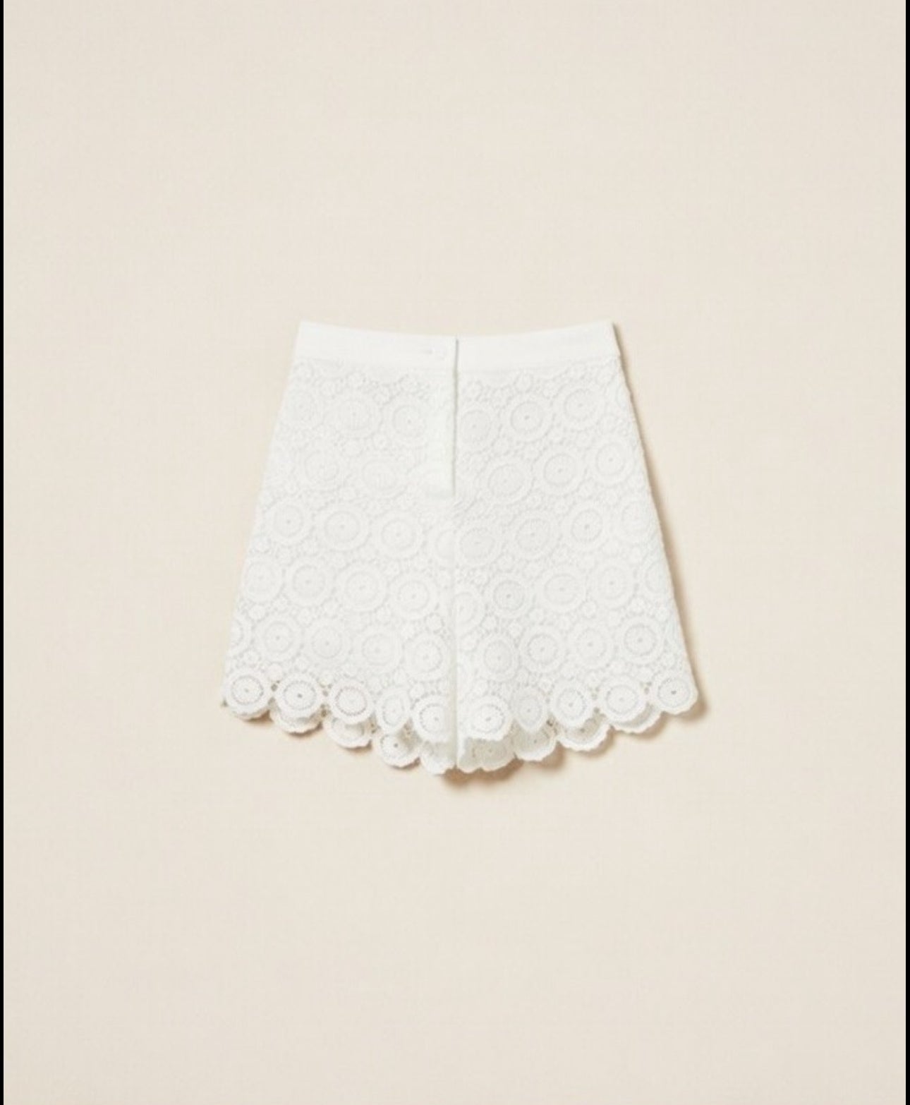 Twinset macramé lace shorts