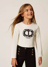 Twinset t-shirt met lange mouwen