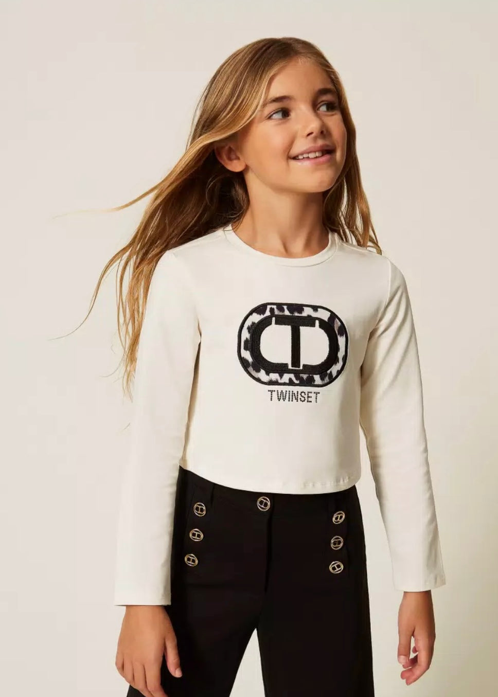Twinset t-shirt met lange mouwen