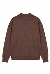 Malelions Junior Knitted Script Polo | Brown
