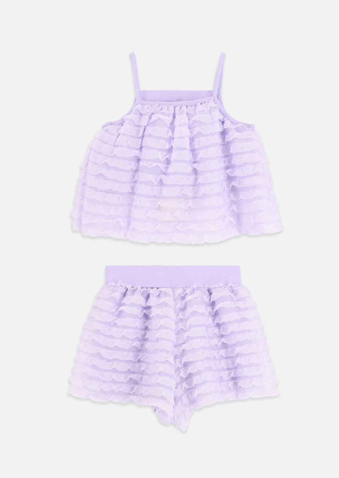 Angel’s face Shauna Frilly Top And Short Set Lavender