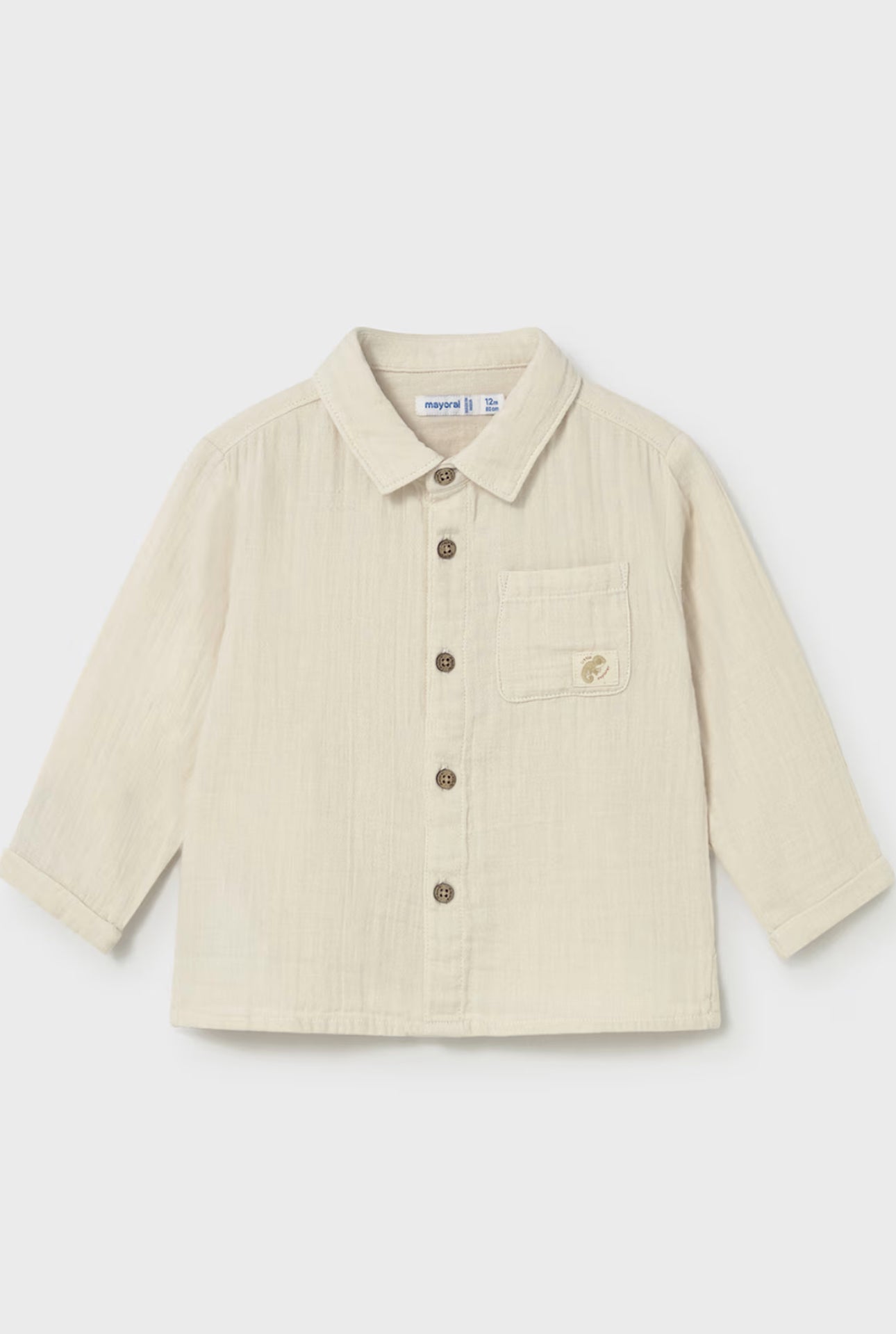 Mayoral bambula shirt met lange mouwen