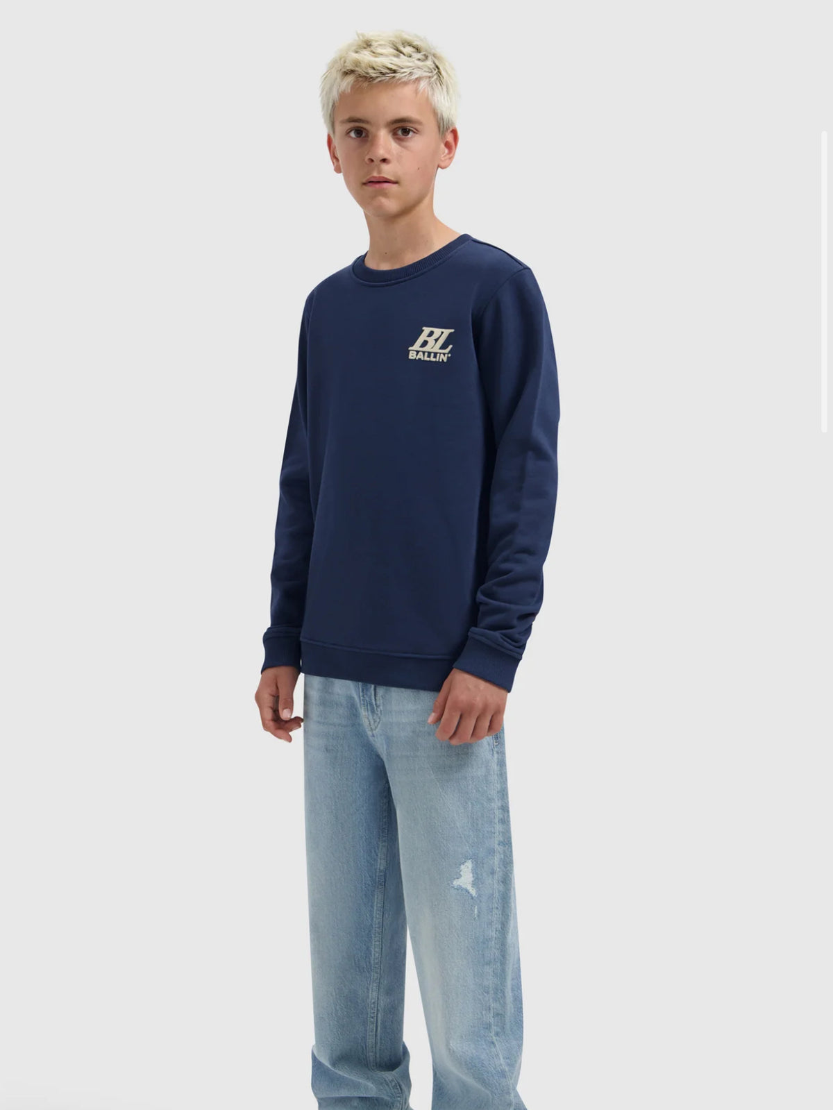 BALLIN JUNIOR MONOGRAM CREWNECK