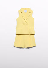 Abel & lula gilet en short set