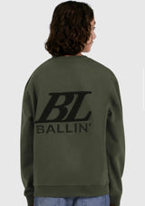 BALLIN JUNIOR BIG MONOGRAM CREWNECK