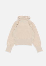 Angel’s face Raffy Ruffle Neck Knitted Jumper