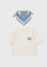 Mayoral shirt met sjaal