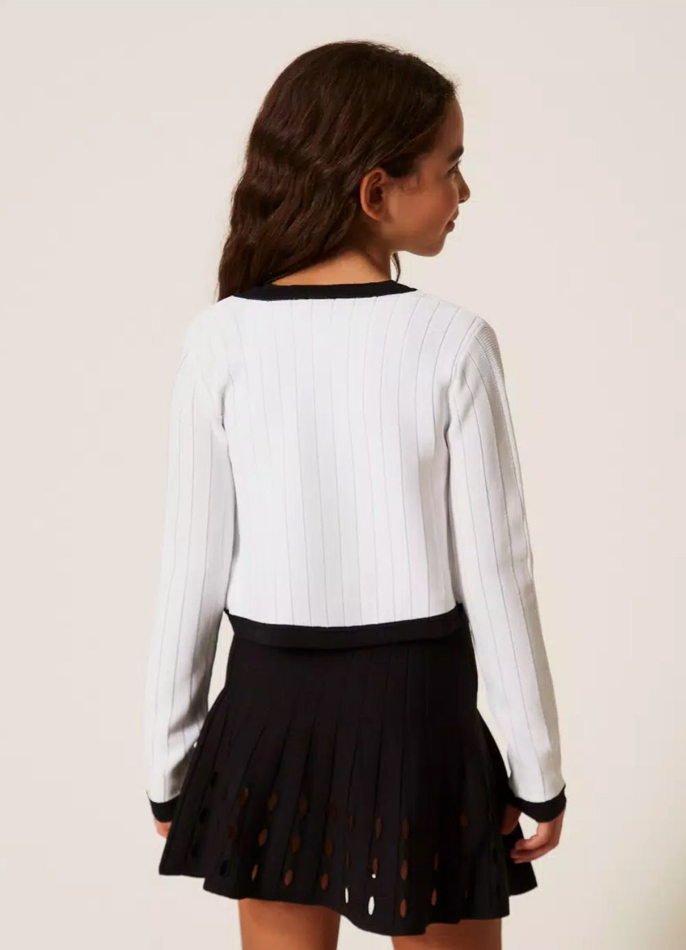 Twinset openwork knit skirt