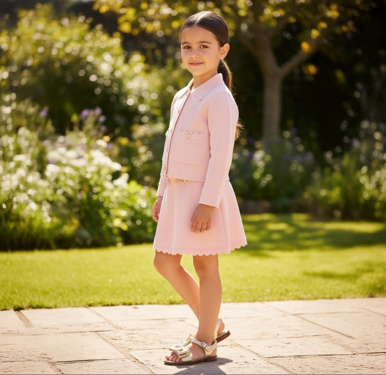 Mayoral Knit jacket en Skirt set